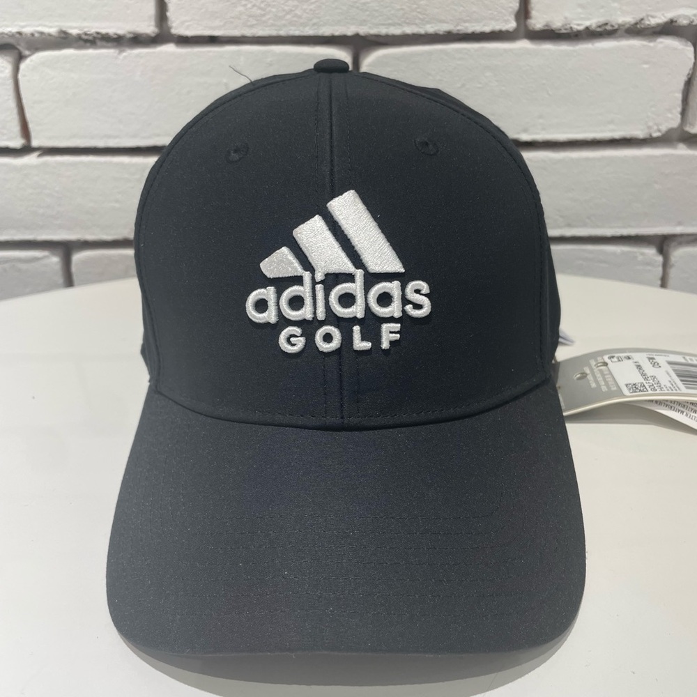 Adidas Golf Performance Black and White  Adjustable Cap Hat